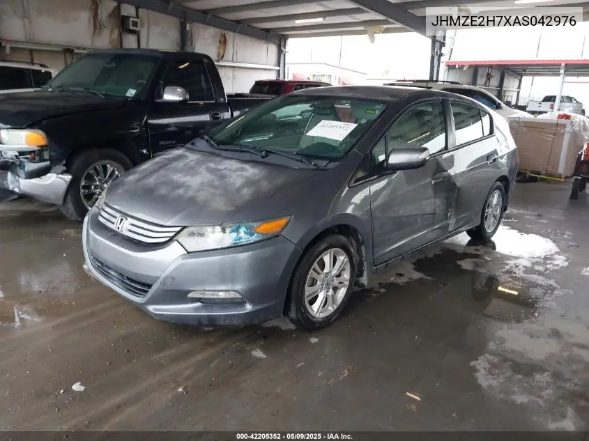 2010 Honda Insight Ex VIN: JHMZE2H7XAS042976 Lot: 42205352