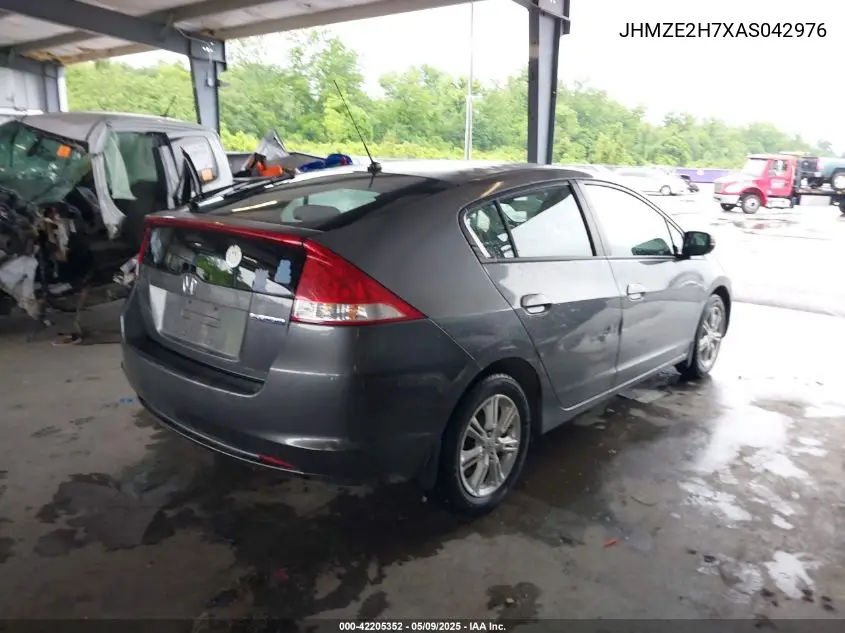 2010 Honda Insight Ex VIN: JHMZE2H7XAS042976 Lot: 42205352