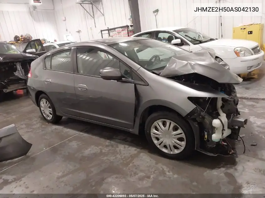 2010 Honda Insight Lx VIN: JHMZE2H50AS042130 Lot: 42206893