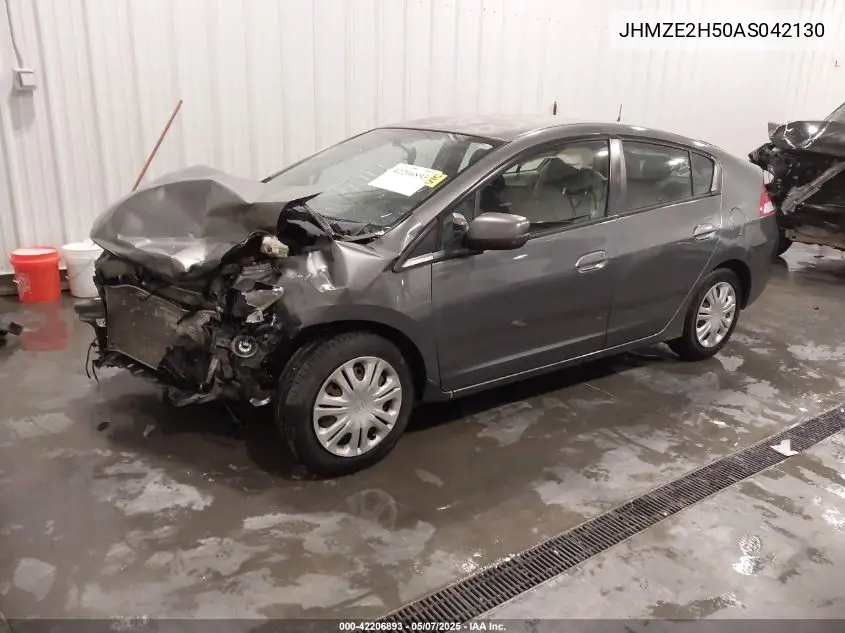 2010 Honda Insight Lx VIN: JHMZE2H50AS042130 Lot: 42206893