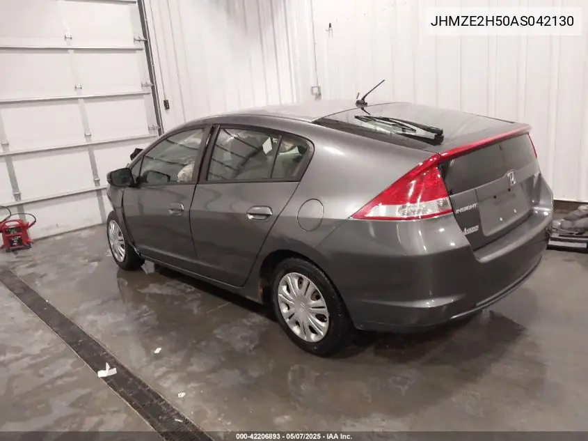 2010 Honda Insight Lx VIN: JHMZE2H50AS042130 Lot: 42206893