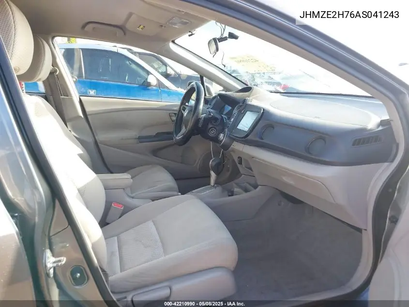 2010 Honda Insight Ex VIN: JHMZE2H76AS041243 Lot: 42210990