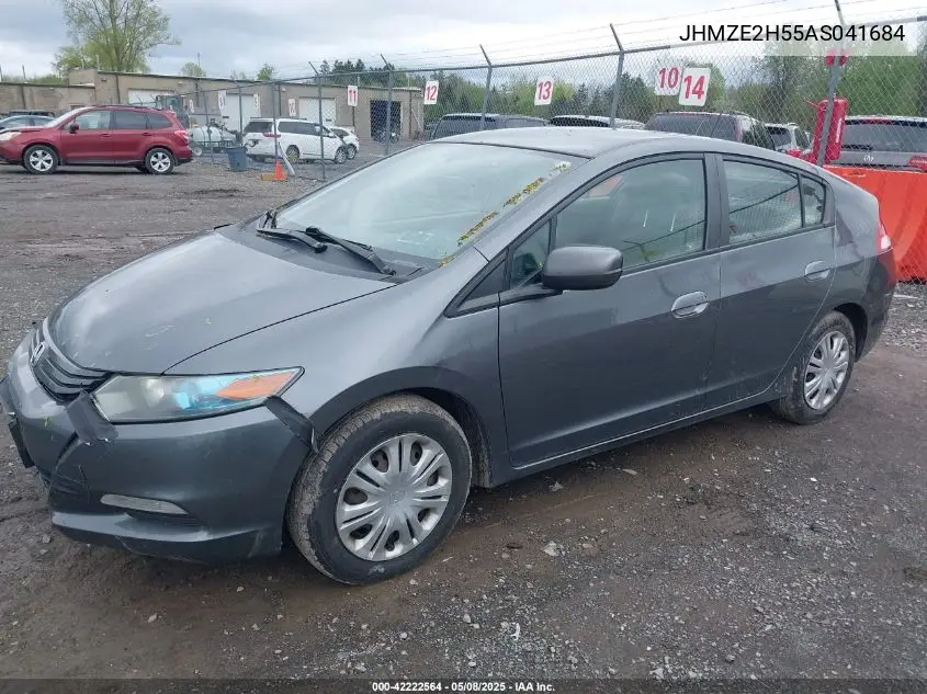2010 Honda Insight Lx VIN: JHMZE2H55AS041684 Lot: 42222564