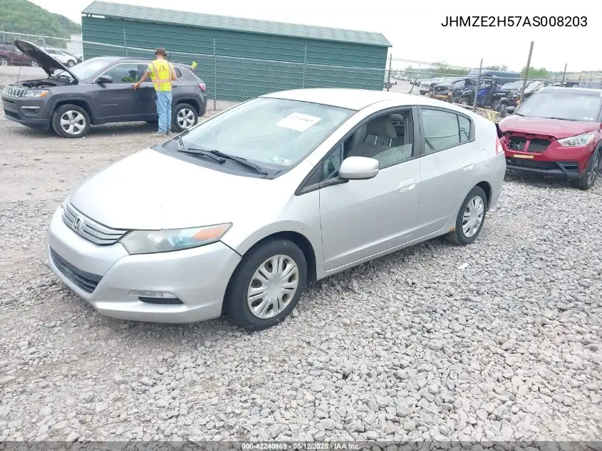 jhmze2h57as008203 JHMZE2H57AS008203 2010 Honda Insight Lx