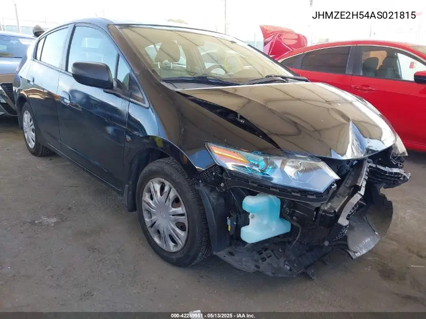 2010 Honda Insight Lx VIN: JHMZE2H54AS021815 Lot: 42259951
