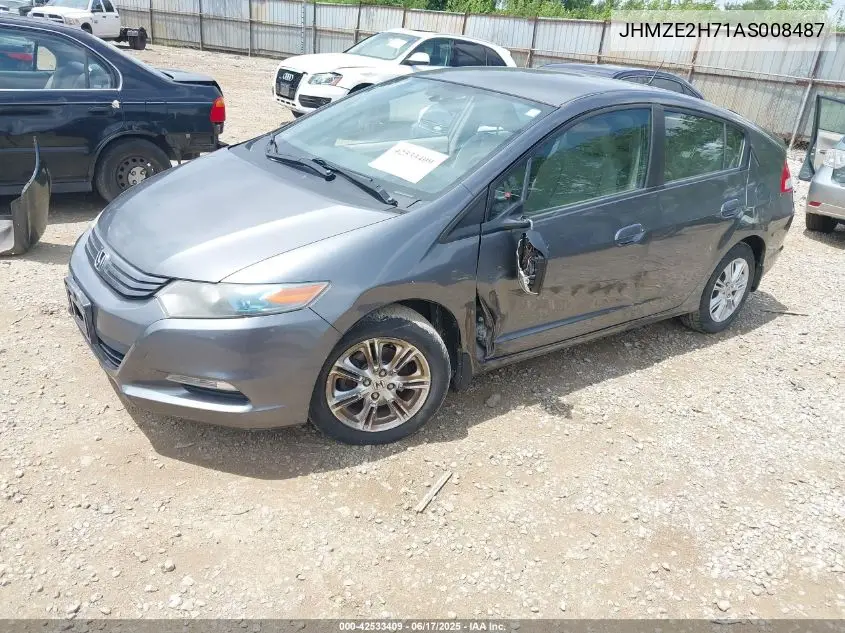 2010 Honda Insight Ex VIN: JHMZE2H71AS008487 Lot: 42533409