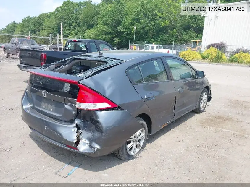 2010 Honda Insight Ex VIN: JHMZE2H7XAS041780 Lot: 42569444