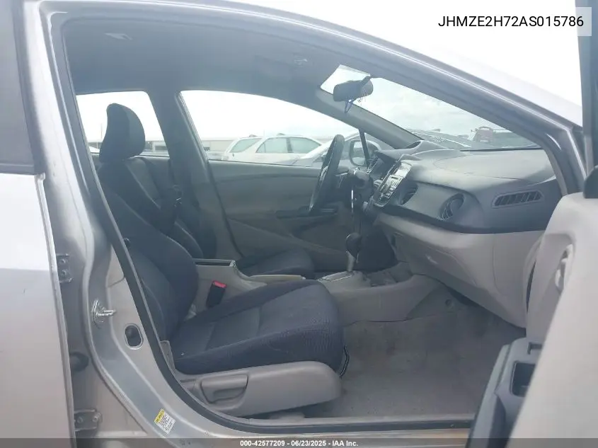 2010 Honda Insight Ex VIN: JHMZE2H72AS015786 Lot: 42577209