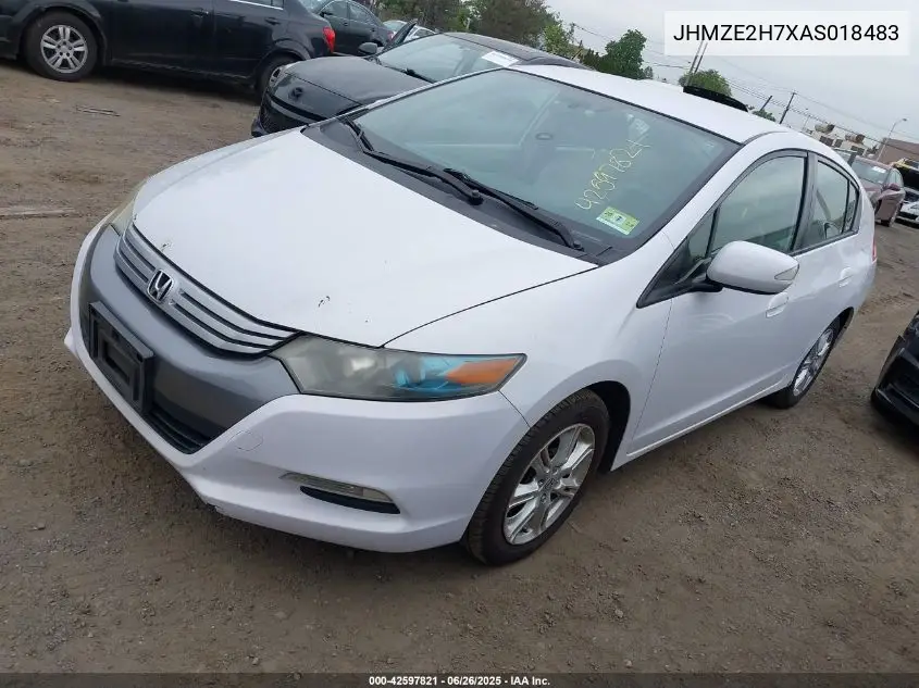 2010 Honda Insight Ex VIN: JHMZE2H7XAS018483 Lot: 42597821