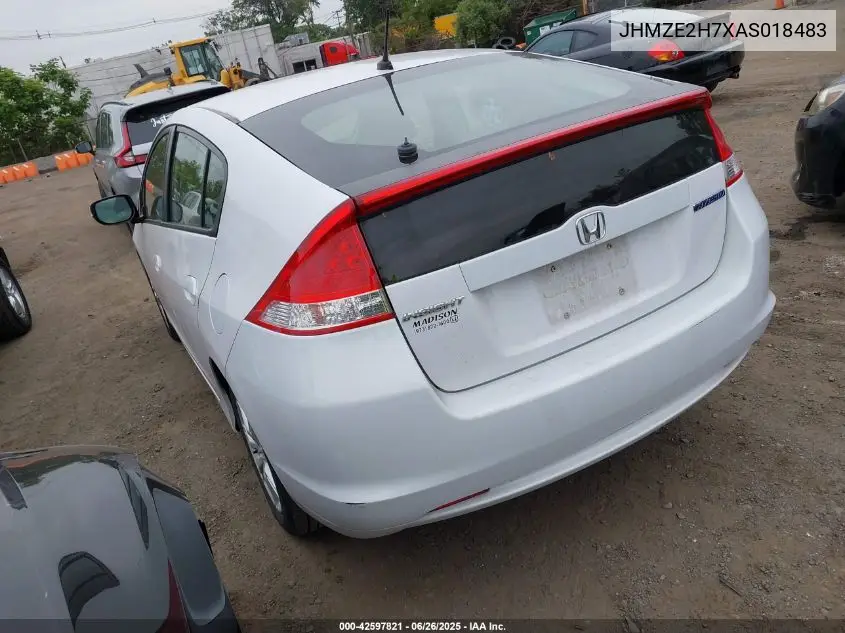 2010 Honda Insight Ex VIN: JHMZE2H7XAS018483 Lot: 42597821