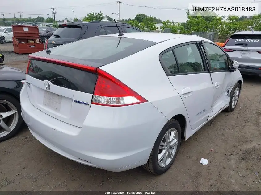2010 Honda Insight Ex VIN: JHMZE2H7XAS018483 Lot: 42597821