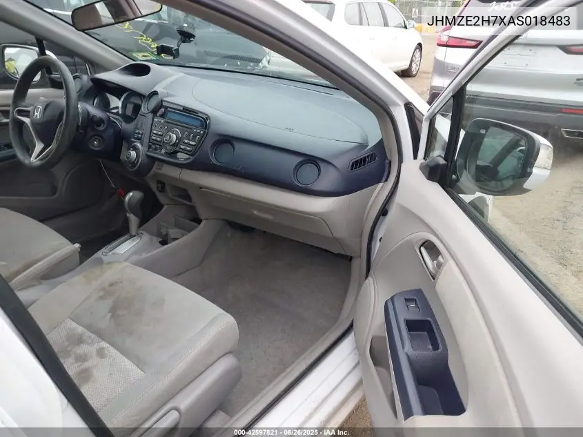 2010 Honda Insight Ex VIN: JHMZE2H7XAS018483 Lot: 42597821
