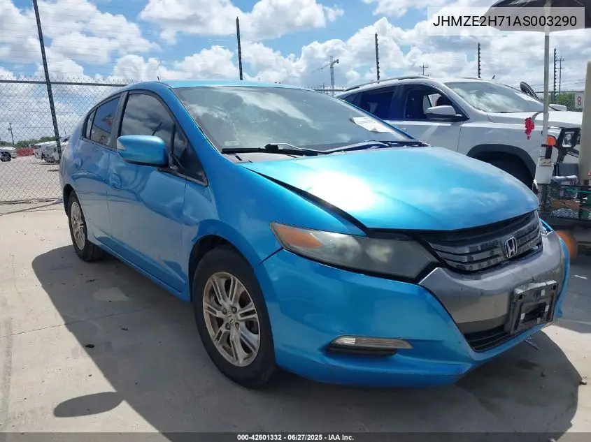 2010 Honda Insight Ex VIN: JHMZE2H71AS003290 Lot: 42601332