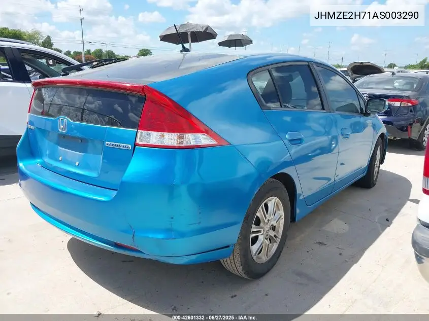 2010 Honda Insight Ex VIN: JHMZE2H71AS003290 Lot: 42601332