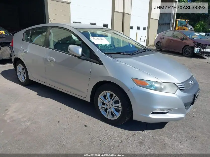 2010 Honda Insight Ex VIN: JHMZE2H7XAS038393 Lot: 42620651