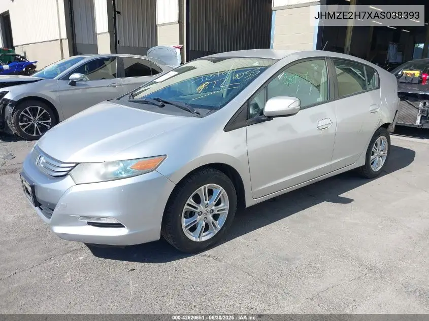 2010 Honda Insight Ex VIN: JHMZE2H7XAS038393 Lot: 42620651
