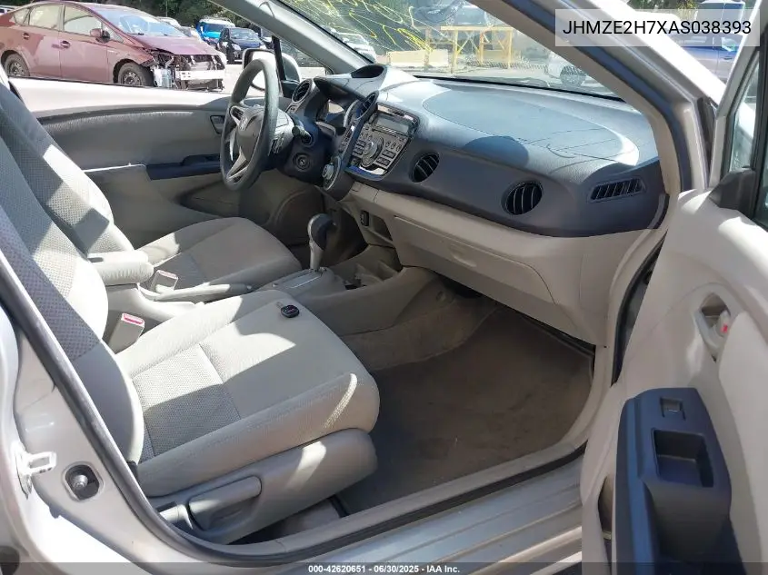 2010 Honda Insight Ex VIN: JHMZE2H7XAS038393 Lot: 42620651