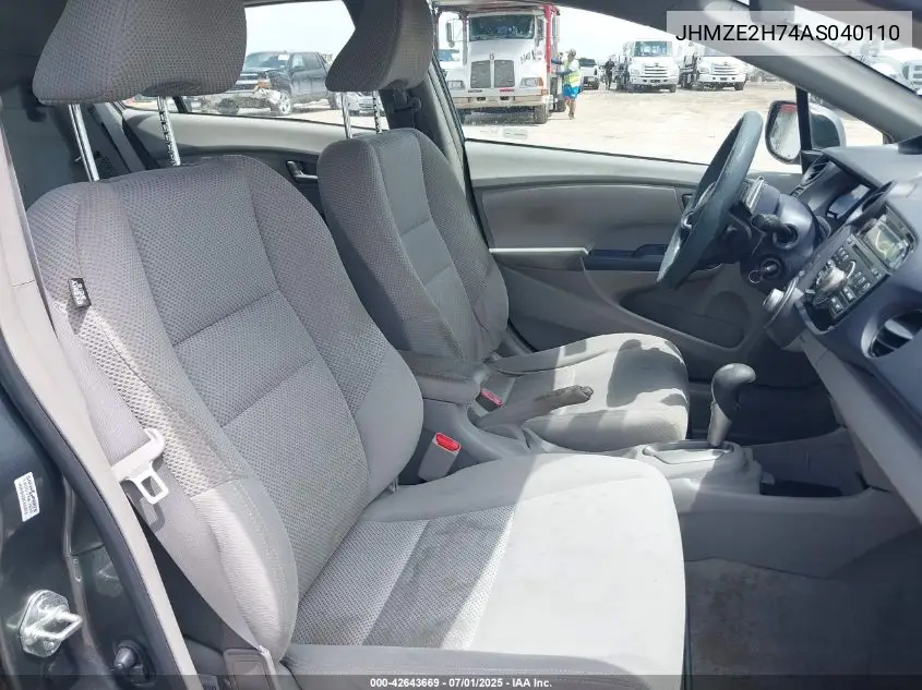 2010 Honda Insight Ex VIN: JHMZE2H74AS040110 Lot: 42643669