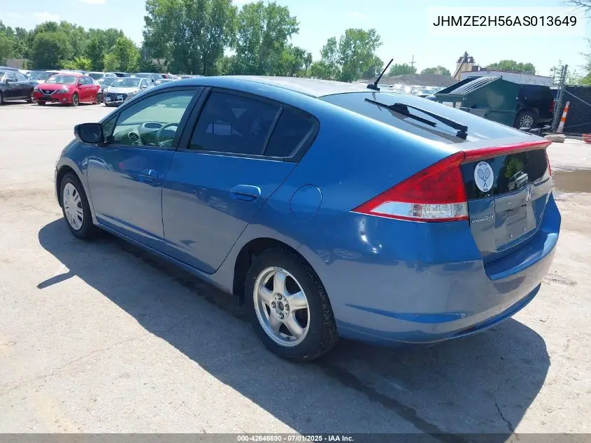 2010 Honda Insight Lx VIN: JHMZE2H56AS013649 Lot: 42646690