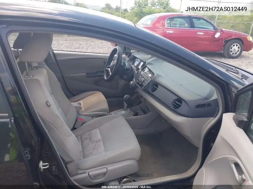 2010 Honda Insight Ex VIN: JHMZE2H72AS012449 Lot: 42654517