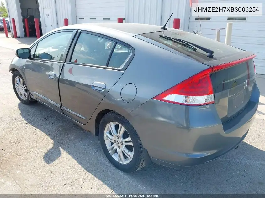 2011 Honda Insight Ex VIN: JHMZE2H7XBS006254 Lot: 42222213