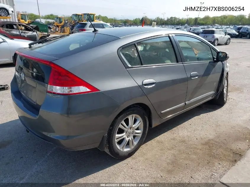 2011 Honda Insight Ex VIN: JHMZE2H7XBS006254 Lot: 42222213