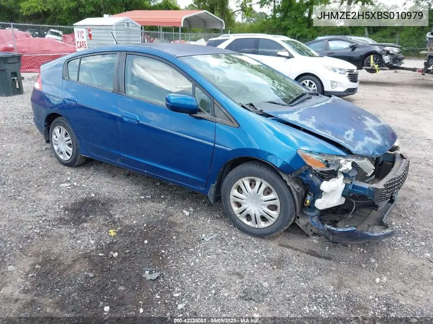 2011 Honda Insight Lx VIN: JHMZE2H5XBS010979 Lot: 42238003