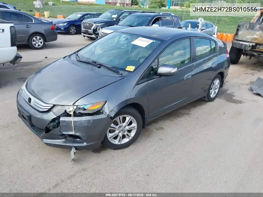 2011 Honda Insight Ex VIN: JHMZE2H72BS010556 Lot: 42515753