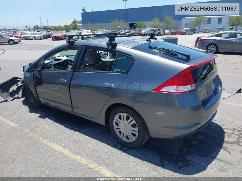 2011 Honda Insight Lx VIN: JHMZE2H50BS011087 Lot: 42531037