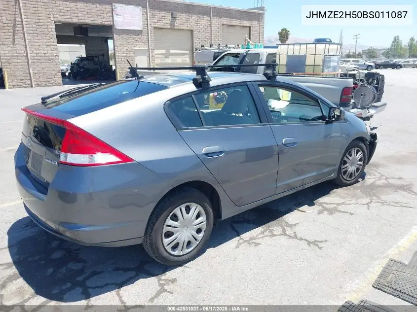 2011 Honda Insight Lx VIN: JHMZE2H50BS011087 Lot: 42531037