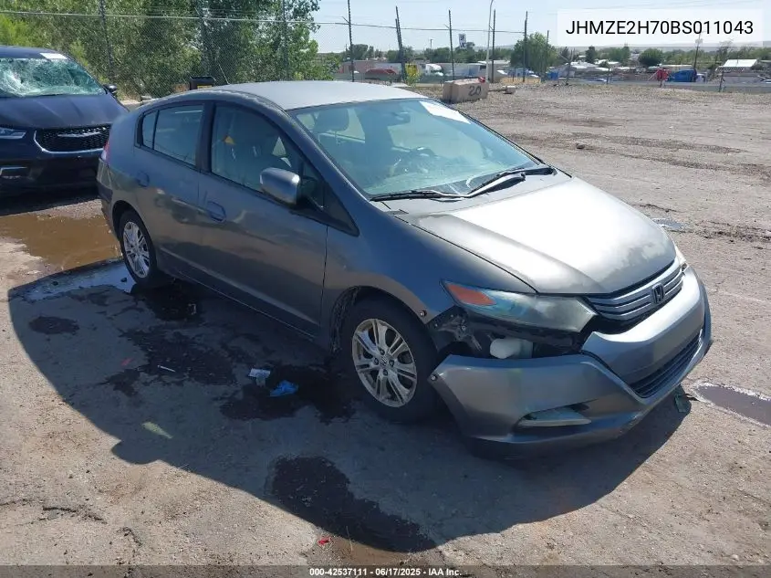 2011 Honda Insight Ex VIN: JHMZE2H70BS011043 Lot: 42537111