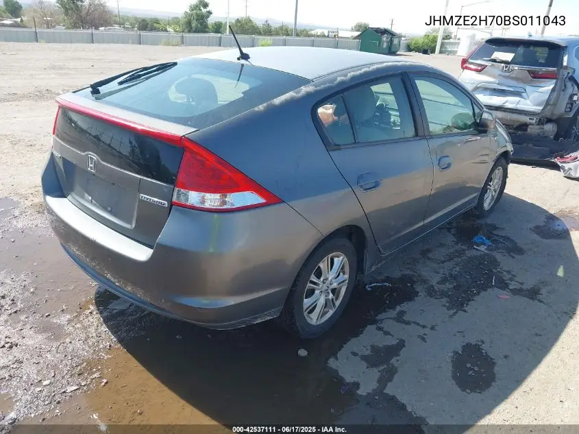 2011 Honda Insight Ex VIN: JHMZE2H70BS011043 Lot: 42537111