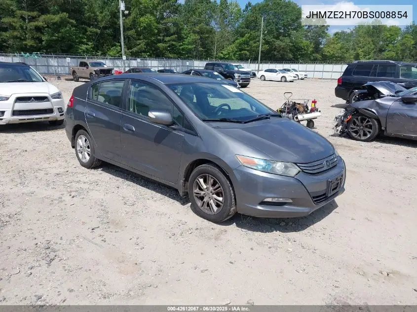2011 Honda Insight Ex VIN: JHMZE2H70BS008854 Lot: 42612067