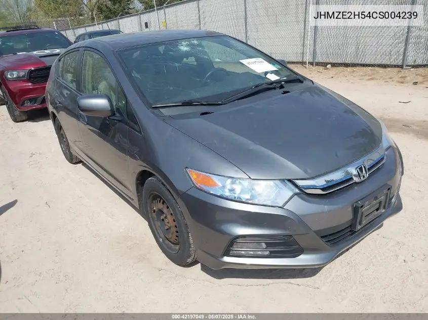 2012 Honda Insight Lx VIN: JHMZE2H54CS004239 Lot: 42197049