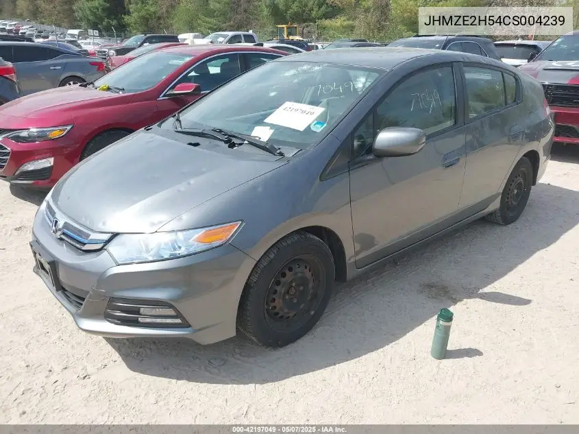 2012 Honda Insight Lx VIN: JHMZE2H54CS004239 Lot: 42197049