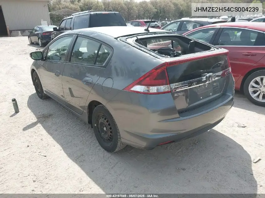 2012 Honda Insight Lx VIN: JHMZE2H54CS004239 Lot: 42197049