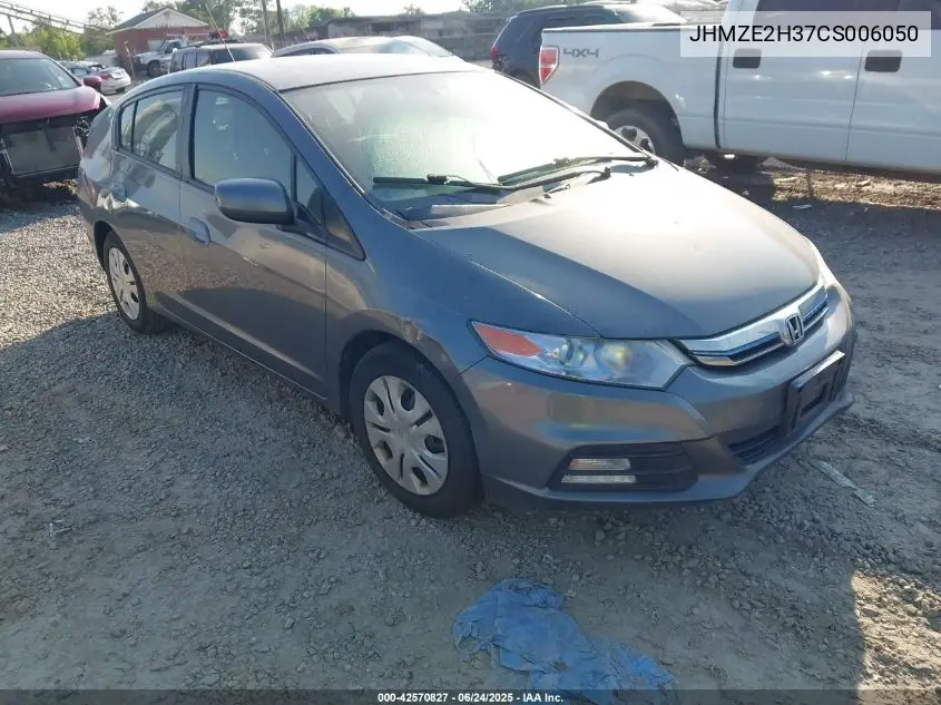 2012 Honda Insight VIN: JHMZE2H37CS006050 Lot: 42570827