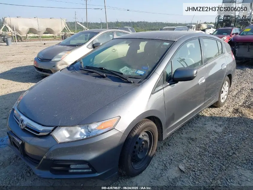 2012 Honda Insight VIN: JHMZE2H37CS006050 Lot: 42570827