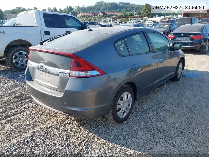 2012 Honda Insight VIN: JHMZE2H37CS006050 Lot: 42570827