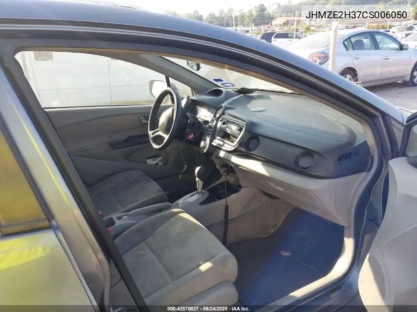 2012 Honda Insight VIN: JHMZE2H37CS006050 Lot: 42570827