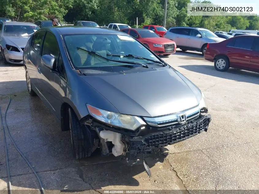 2013 Honda Insight Ex VIN: JHMZE2H74DS002123 Lot: 42204860