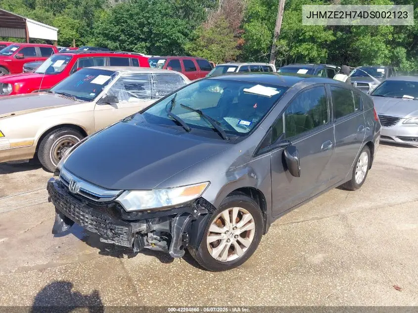 2013 Honda Insight Ex VIN: JHMZE2H74DS002123 Lot: 42204860