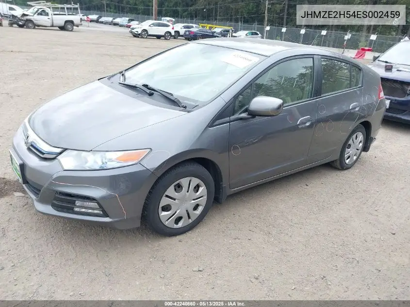 2014 Honda Insight Lx VIN: JHMZE2H54ES002459 Lot: 42240860