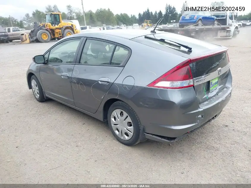 2014 Honda Insight Lx VIN: JHMZE2H54ES002459 Lot: 42240860