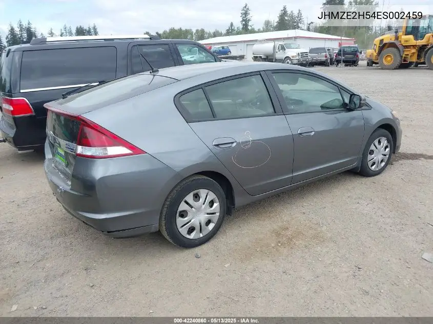 2014 Honda Insight Lx VIN: JHMZE2H54ES002459 Lot: 42240860