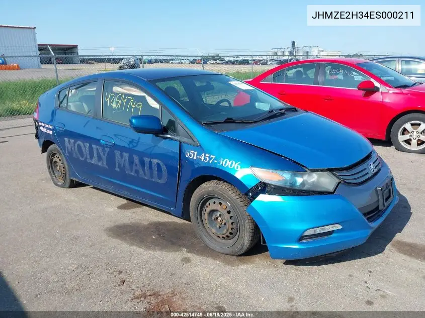 2014 Honda Insight VIN: JHMZE2H34ES000211 Lot: 42514749