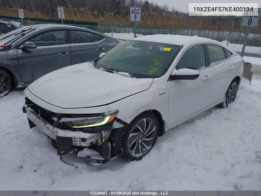 2019 Honda Insight VIN: 19XZE4F57KE400134 Lot: 12228487