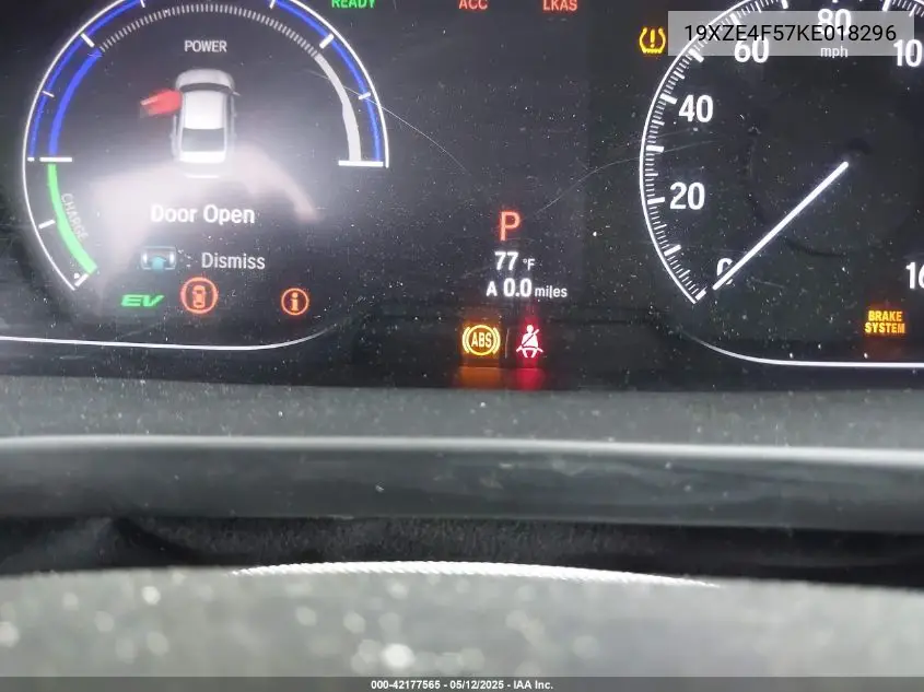 2019 Honda Insight Ex VIN: 19XZE4F57KE018296 Lot: 42177565