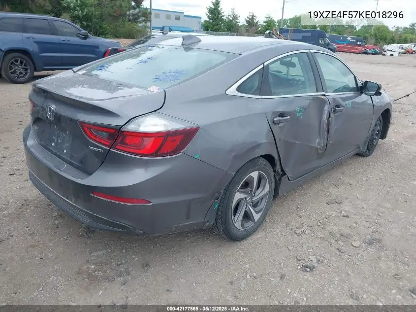2019 Honda Insight Ex VIN: 19XZE4F57KE018296 Lot: 42177565