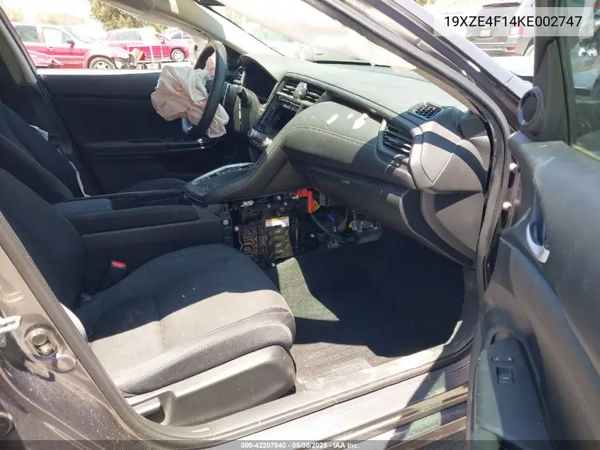 2019 Honda Insight Lx VIN: 19XZE4F14KE002747 Lot: 42207540
